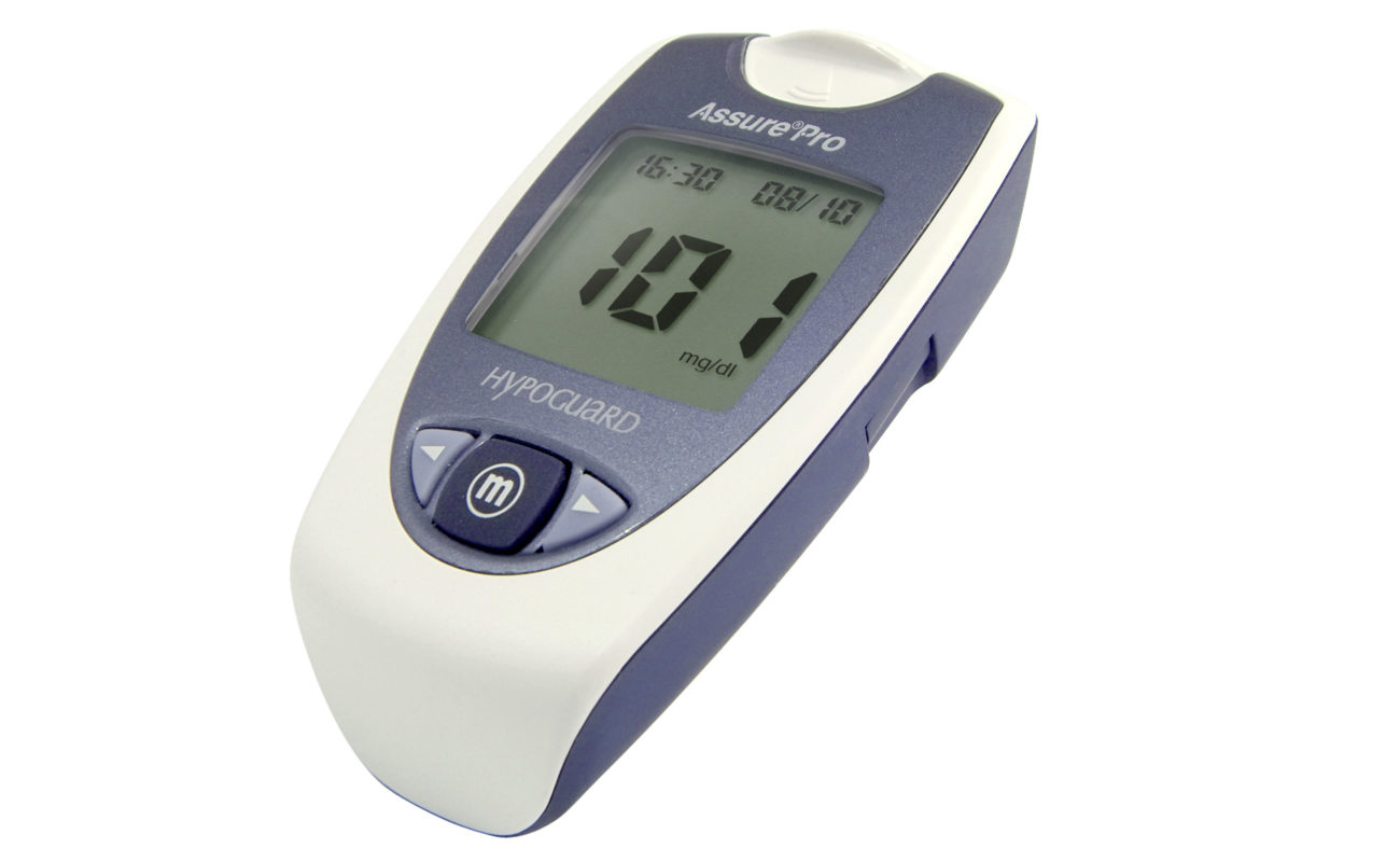 Assure Pro blood glucose meter design