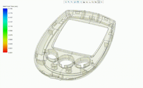 3D CAD mould flow analysis services undertaken at Product Design Consultancy Gm Design Development UK