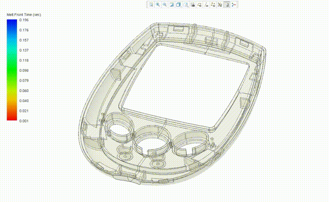 3D CAD mould flow analysis services undertaken at Product Design Consultancy Gm Design Development
