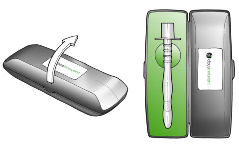 V-Gel case. Product concept generation sketches for the packaging of the device by Gm Design Development UK
